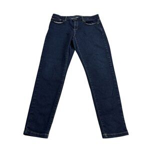 Michael Kors Izzy Skinny Ankle Jeans Size 10 Dark Wash Womens Denim Pants